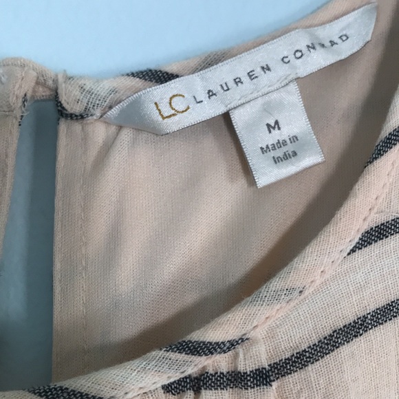 LC Lauren Conrad linen blend peach maxi dress size medium - Picture 4 of 9